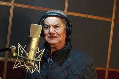 Voice actor in studio